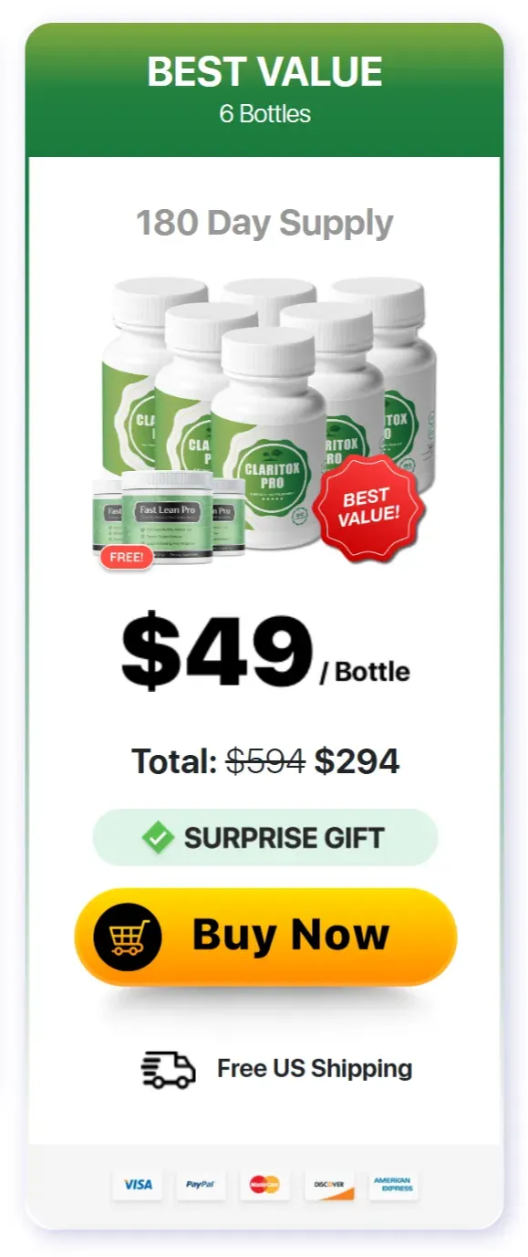 Claritox Pro-6 bottle price